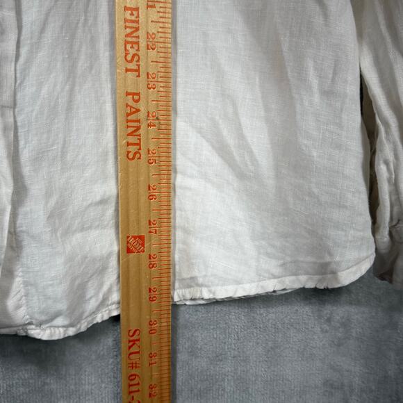 Velvet by‎ Jenny Graham Linen Button up Shirt Womens Medium - Picture 6 of 11